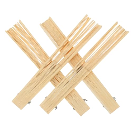 OFFIGAM 4 Stück Faltbare Chinesische Handfächer Rahmen Antiker DIY Fächer Gestell für Basteln Handgehalten Leicht und Kompakt für Kulturelle Events und Kreative Faltventilatoren OFFIGAM 4 Stück Faltbare Chinesische Handfächer Rahmen Antiker DIY Fächer Gestell für Basteln Handgehalten Leicht und Kompakt für Kulturelle Events und Kreative Faltventilatoren von OFFIGAM
