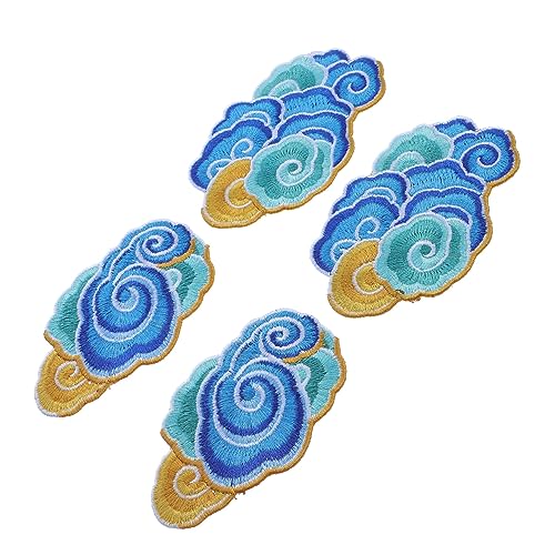 OFFIGAM 4 Stück Farbige Cloud Stickapplikationen Wunderschöne DIY Stoffpatches für Kleidung zum Aufnähen Jeans Taschen und Mehr OFFIGAM 4 Stück Farbige Cloud Stickapplikationen Wunderschöne DIY Stoffpatches für Kleidung zum Aufnähen Jeans Taschen und Mehr von OFFIGAM