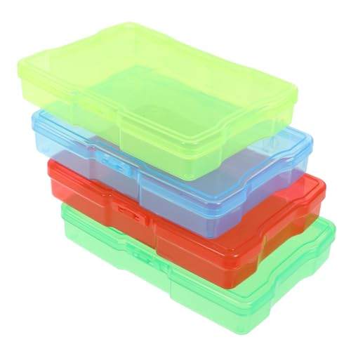 OFFIGAM 4 Stück Foto Aufbewahrungsbox Bilderhalter Multifunktionaler Fotobehälter Karten Aufbewahrungsbehälter Karten Organizer Fotos Teile Aufbewahrungskoffer Foto von OFFIGAM