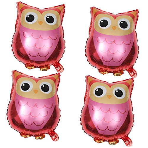 OFFIGAM 4 Stück Kreative Tierballons Alu Folienballon Eule für Party Deko Fotorequisiten für Geburtstagsfeiern Kinderfeste und Festivals von OFFIGAM