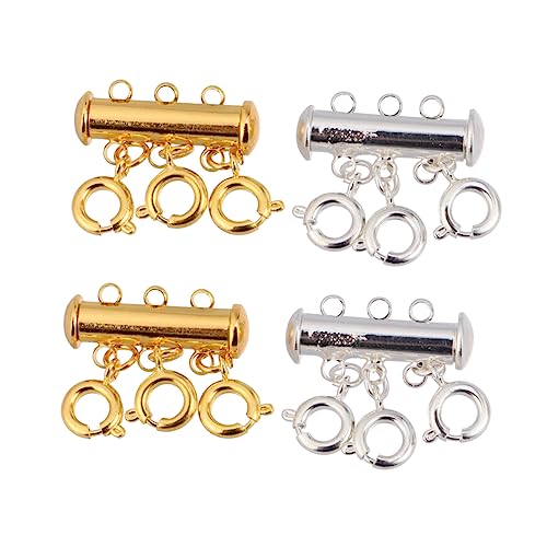 OFFIGAM 4 Stück Magnetische Anschlussschnalle stapelbar geschichtet Schlüssel Magnetverschlüsse mehrschichtige Kettenverbinder Schiebeverschluss Halskettenschnalle OFFIGAM 4 Stück Magnetische Anschlussschnalle stapelbar geschichtet Schlüssel Magnetverschlüsse mehrschichtige Kettenverbinder Schiebeverschluss Halskettenschnalle von OFFIGAM