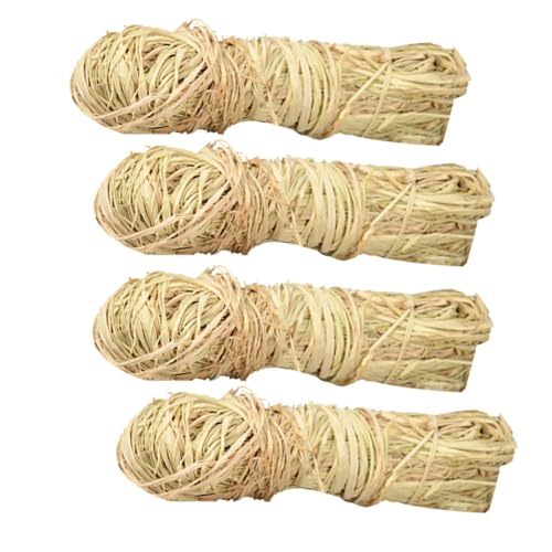 OFFIGAM 4 Stück Rafia Diy Bast Farbig Natürlich Stroh Hochzeit Verpackung Wickelband Für Gras Weben Geschenkband von OFFIGAM