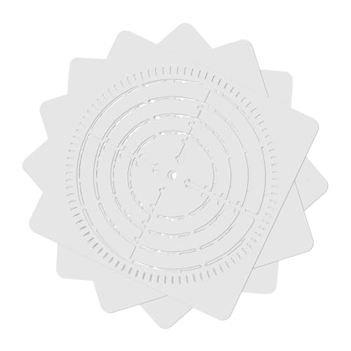 OFFIGAM 4 Stück Teiliges Mandala Wandmalerei Schablonen Wiederverwendbare DIY Schablonen für Kreative Raumgestaltung Geeignet für Erwachsene Mandala Dot Muster von OFFIGAM