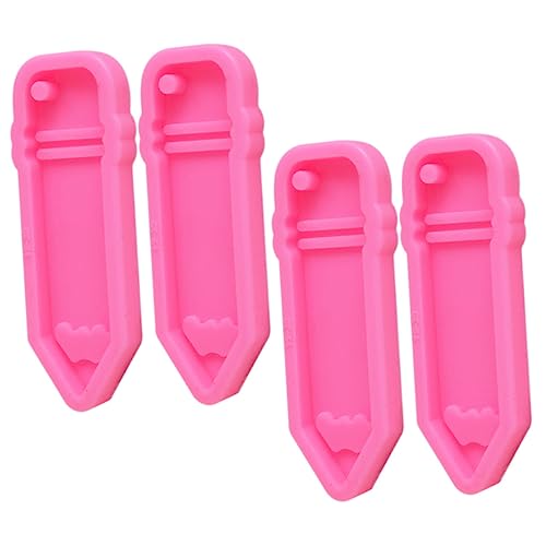OFFIGAM 4 Stück Teiliges Silikon Stiftform für DIY Schlüsselanhänger Wiederverwendbare nicht Klebende Gießform für Bleistift Anhänger Einfach zu Bedienen Reinigen für Harzguss und OFFIGAM 4 Stück Teiliges Silikon Stiftform für DIY Schlüsselanhänger Wiederverwendbare nicht Klebende Gießform für Bleistift Anhänger Einfach zu Bedienen Reinigen für Harzguss und von OFFIGAM