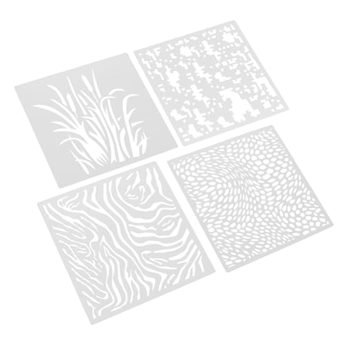 OFFIGAM 4 Stück Wiederverwendbare Schablonen für Wandmalerei Dekorationsvorlagen für DIY Projekte Geeignet für Wände und Mehr OFFIGAM 4 Stück Wiederverwendbare Schablonen für Wandmalerei Dekorationsvorlagen für DIY Projekte Geeignet für Wände und Mehr von OFFIGAM