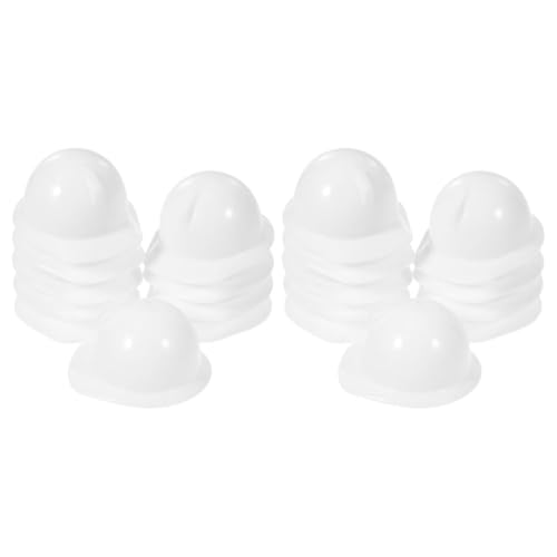 OFFIGAM 40 Stück Miniatur Bauhelm Teiliges Sicherheitshelm Zubehör für Puppen für Baupartys und Kreative Dekorationen Langlebig und Vielseitig Einsetzbar von OFFIGAM