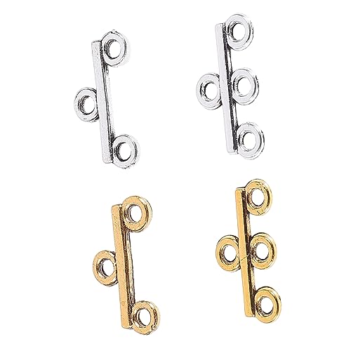 OFFIGAM 40Stücke Schmuckverschlüsse für DIY Halsketten und Armbänder Legierung Kettenanschlüsse Antik für Schmuckherstellung und Bastelprojekte von OFFIGAM