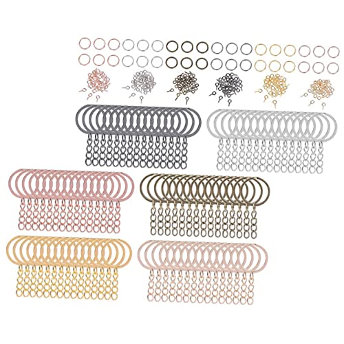 OFFIGAM 450Stücke Teile Schlüsselketten Zubehör Offene Sprungringe Und Schraubstifthaken Für DIY Schmuckherstellung Und Schlüsselbundzubehör Für Bastelprojekte OFFIGAM 450Stücke Teile Schlüsselketten Zubehör Offene Sprungringe Und Schraubstifthaken Für DIY Schmuckherstellung Und Schlüsselbundzubehör Für Bastelprojekte von OFFIGAM