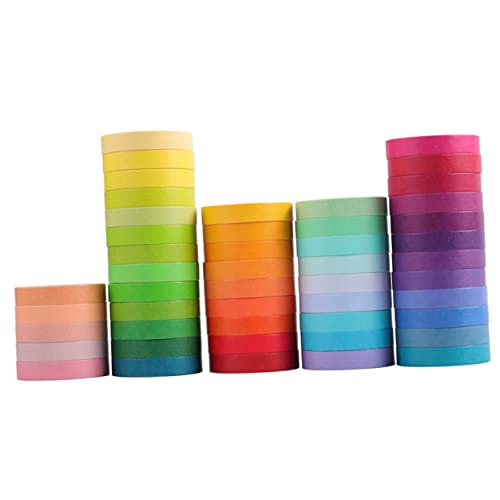 OFFIGAM 48 Rollen Bunte Washi Tape Dekorative Klebebänder für Scrapbooking DIY Tagebuch Bastelprojekte Klebeband für Kreative von OFFIGAM