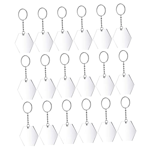 OFFIGAM 48 Stück Schlüsselanhänger aus Acryl Hochzeit Schlüsselbundclip Ketten Schlüsselanhängerringe zum Basteln durchsichtige Acryl-Schlüsselanhänger-Rohlinge Legierung OFFIGAM 48 Stück Schlüsselanhänger aus Acryl Hochzeit Schlüsselbundclip Ketten Schlüsselanhängerringe zum Basteln durchsichtige Acryl-Schlüsselanhänger-Rohlinge Legierung von OFFIGAM