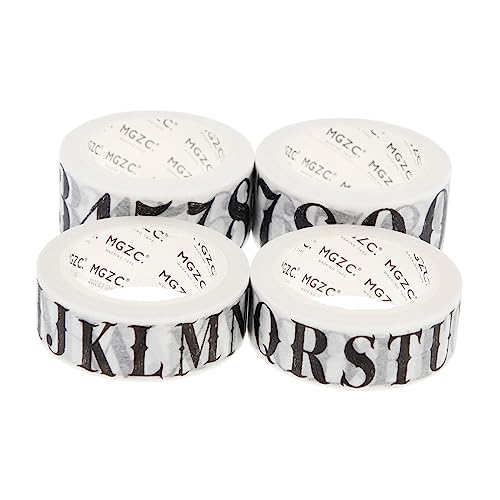 OFFIGAM 4Rollen Washi Tape Selbstklebende Vintage und Zahlenaufkleber für Scrapbooking DIY Projekte Dekoratives Klebeband für Handwerk OFFIGAM 4Rollen Washi Tape Selbstklebende Vintage und Zahlenaufkleber für Scrapbooking DIY Projekte Dekoratives Klebeband für Handwerk von OFFIGAM