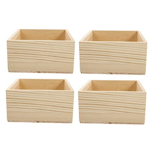 OFFIGAM 4Stücke DIY Geschenkverpackungsboxen Holz Schmucklagerhalter für Armbänder und Ohrringe Naturholz Aufbewahrungsbehälter OFFIGAM 4Stücke DIY Geschenkverpackungsboxen Holz Schmucklagerhalter für Armbänder und Ohrringe Naturholz Aufbewahrungsbehälter von OFFIGAM