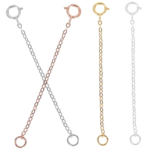 OFFIGAM 4Stücke Kettenverlängerung Praktische Verlängerungsketten für Armbänder für DIY Schmuckgestaltung und Anpassungen von OFFIGAM