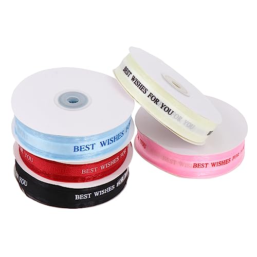 OFFIGAM 5 Rollen Dekorative Geschenkgurt Party Seide Chiffon Band zum Verpacken Grün Zierband Bandurlaub Verpackungsband verschiedene Bänder Hochzeitsbänder Schleife OFFIGAM 5 Rollen Dekorative Geschenkgurt Party Seide Chiffon Band zum Verpacken Grün Zierband Bandurlaub Verpackungsband verschiedene Bänder Hochzeitsbänder Schleife von OFFIGAM