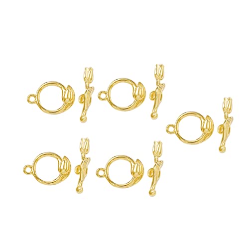OFFIGAM 5 Sätze Ot Toggle Verschlüsse Rosé für Schmuckherstellung Armbänder Metallverbindungen für DIY Projekte Hochwertige Verarbeitung von OFFIGAM