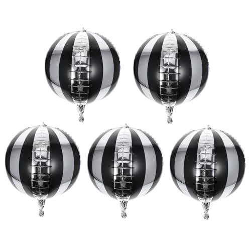 OFFIGAM 5 Stück Gestreifter Aluminiumfolienballon Helium Dekoration Luftballons Für Geburtstagsfeiern Streifen Runde Luftballons Gestreifte Luftballons Led Party Kugel Folienballon OFFIGAM 5 Stück Gestreifter Aluminiumfolienballon Helium Dekoration Luftballons Für Geburtstagsfeiern Streifen Runde Luftballons Gestreifte Luftballons Led Party Kugel Folienballon von OFFIGAM