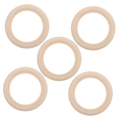 OFFIGAM 5 Stück Holzringe Zum Basteln: 100 Mm Unfertige Holzringe – Natürliche Massivholzkreise Für Makramee-anhängerverbinder, Bastelzubehör OFFIGAM 5 Stück Holzringe Zum Basteln: 100 Mm Unfertige Holzringe – Natürliche Massivholzkreise Für Makramee-anhängerverbinder, Bastelzubehör von OFFIGAM