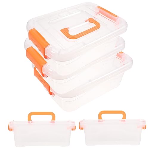 OFFIGAM 5 Stück Teiliges Transparente Aufbewahrungsbox mit Griff Stapelbare Kunststoff Organisationsbox für Büro Schule und Spielzeuglagerung für Kleinteile und Alltagsgegenstände OFFIGAM 5 Stück Teiliges Transparente Aufbewahrungsbox mit Griff Stapelbare Kunststoff Organisationsbox für Büro Schule und Spielzeuglagerung für Kleinteile und Alltagsgegenstände von OFFIGAM