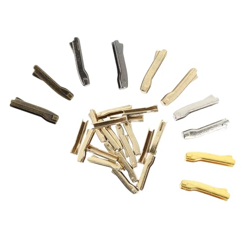 OFFIGAM 50 Paare Zipper Reparaturset Zipper Stops für Jacken und Kleidung Langlebige Einfach zu Verwenden Einsetzbar für Defekte Reißverschlüsse Goldene Hellgoldene Gunmetal Stahlfarbene OFFIGAM 50 Paare Zipper Reparaturset Zipper Stops für Jacken und Kleidung Langlebige Einfach zu Verwenden Einsetzbar für Defekte Reißverschlüsse Goldene Hellgoldene Gunmetal Stahlfarbene von OFFIGAM