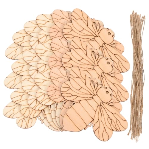 OFFIGAM 50 Sätze Unbeschichtete Holz Bienen Ausschnitte für DIY Malprojekte Kreative Holzplatten für Bastelmaterialien für Zuhause und Kunsthandwerk OFFIGAM 50 Sätze Unbeschichtete Holz Bienen Ausschnitte für DIY Malprojekte Kreative Holzplatten für Bastelmaterialien für Zuhause und Kunsthandwerk von OFFIGAM