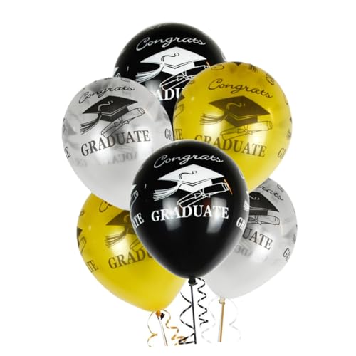 OFFIGAM 50 Stück 1 Set Luftballons Für Die Abschlussfeier Party Zubehör Für Die Abschlussfeier 2020 Party Luftballons Dekorationen Abschlussballon 2020 Ruhestandsdekorationen von OFFIGAM