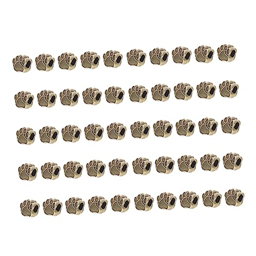 OFFIGAM 50 Stück DIY Vintage Zinklegierung Schmuck Zubehör Große Bärenkrallen Spacer Perlen Antik Bronze für Armband und Halskettenherstellung von OFFIGAM