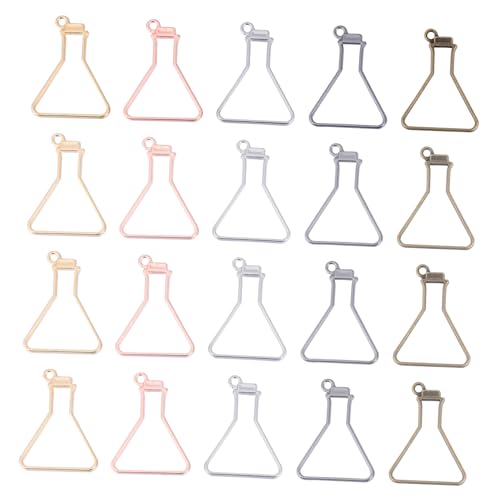 OFFIGAM 50 Stück UV Drop Harz Offene Lünetten DIY Schmuck Zubehör Leere für Anhänger Bastelsets für Armbänder Ohrringe und Mehr von OFFIGAM