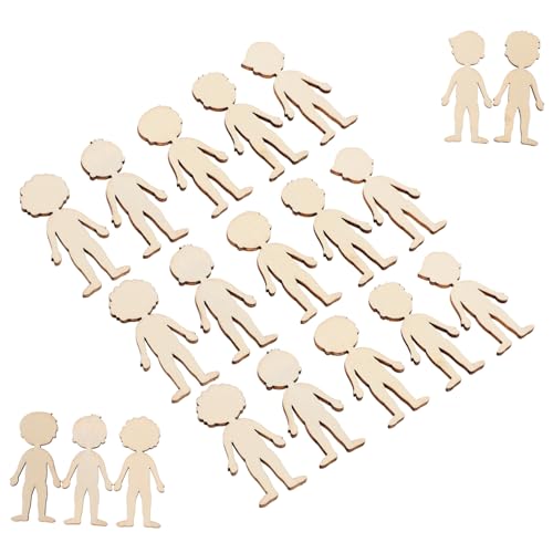 OFFIGAM 50 Stück Unfertige Holzscheiben für DIY Bastelprojekte Naturholz Figuren für Jungen und Mädchen für Kindergarten Kreativarbeiten und Malen OFFIGAM 50 Stück Unfertige Holzscheiben für DIY Bastelprojekte Naturholz Figuren für Jungen und Mädchen für Kindergarten Kreativarbeiten und Malen von OFFIGAM