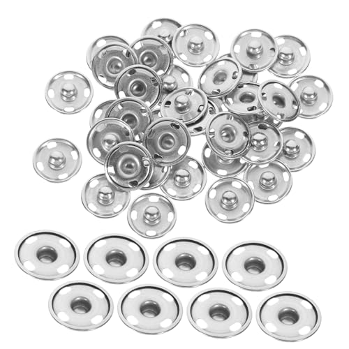 OFFIGAM 50Sätze Metall Druckknöpfe zum Aufnähen Silber für Kleidung Jeans Jacken DIY Projekte Hochwertigem Messing Sicher und Langlebig für Dicke Stoffe OFFIGAM 50Sätze Metall Druckknöpfe zum Aufnähen Silber für Kleidung Jeans Jacken DIY Projekte Hochwertigem Messing Sicher und Langlebig für Dicke Stoffe von OFFIGAM