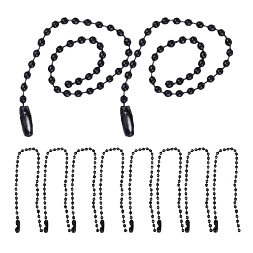 OFFIGAM 50Stücke Bedruckte Anhängerkette Bunte Perlenkette Eisen für Dekoration Schwarz für Schmuckherstellung Basteln und OFFIGAM 50Stücke Bedruckte Anhängerkette Bunte Perlenkette Eisen für Dekoration Schwarz für Schmuckherstellung Basteln und von OFFIGAM