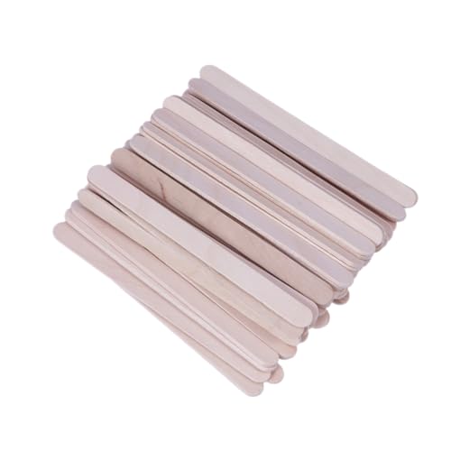 OFFIGAM 50Stücke Naturholz Bastelstäbchen für DIY Projekte Unlackierte Holzstäbchen für Gruppenaktivitäten Basteln und Schulprojekte von OFFIGAM