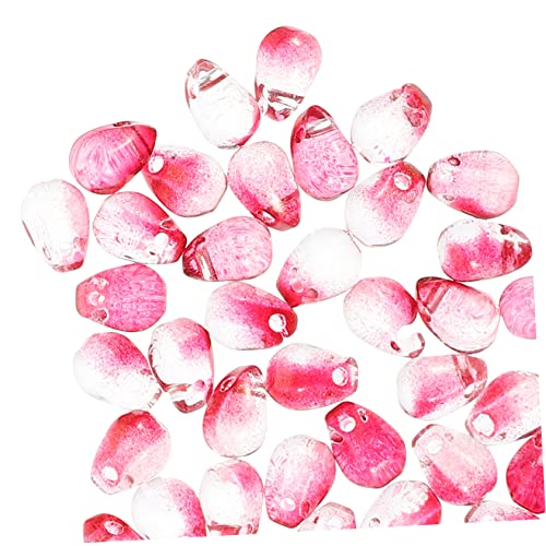 OFFIGAM 50Stücke Wasserfall Glasperlen Handgefertigte Tropfenform Perlen für DIY Schmuck Basteln und Armbänder und Ohrringe von OFFIGAM