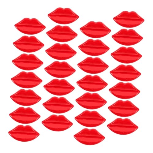 OFFIGAM 50stücke Puppen Knöpfe Bunte Lippen Dekoration Für Kleidung Große Lippen Accessoires Vielseitige Knöpfe Für Puppenherstellung Und Bekleidungsverschönerung von OFFIGAM