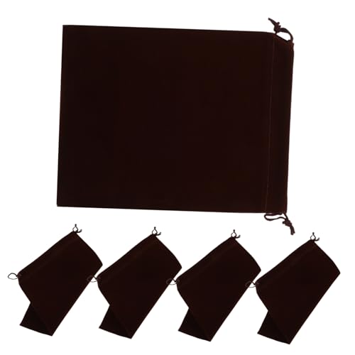 OFFIGAM 5Stücke Taschen Mit Kordelzug Braune Aufbewahrungstaschen Für Schmuck Kosmetik Und Kleine Organisierende Beutel Für Vielseitige Nutzung OFFIGAM 5Stücke Taschen Mit Kordelzug Braune Aufbewahrungstaschen Für Schmuck Kosmetik Und Kleine Organisierende Beutel Für Vielseitige Nutzung von OFFIGAM
