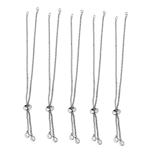 OFFIGAM 5Stücke Verstellbare Handkette Hochwertigem Material für DIY Schmuckherstellung für Frauen und mit Schieberestopper für Optimalen Sitz OFFIGAM 5Stücke Verstellbare Handkette Hochwertigem Material für DIY Schmuckherstellung für Frauen und mit Schieberestopper für Optimalen Sitz von OFFIGAM