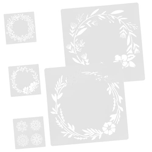 OFFIGAM 5Stücke Wiederverwendbare Malschablonen Pet Flexible Zeichenschablonen für Bastelprojekte für Scrapbooking und Malerei Sicher und Langlebig von OFFIGAM