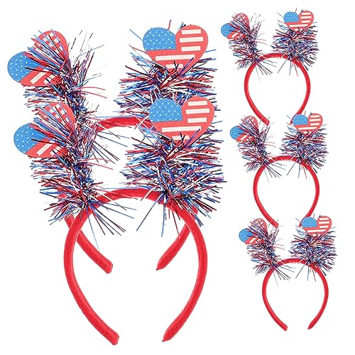 OFFIGAM Starkes Robustes Stirnband Mit Amerikanischer Flagge Und Herz-pompon Für Die Feierlichkeiten Zum 4. Juli OFFIGAM Starkes Robustes Stirnband Mit Amerikanischer Flagge Und Herz-pompon Für Die Feierlichkeiten Zum 4. Juli von OFFIGAM