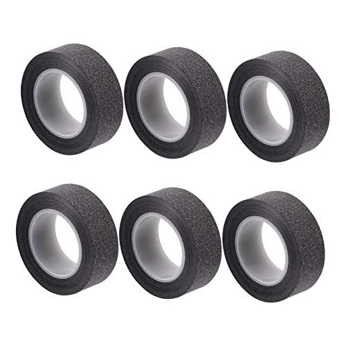 OFFIGAM 6 Rollen Glitzer- und Papierband schwarzes Glitzerband Tagebuchband Glitzerband schwarz Sammelalbum Scrapbook-Klebeband dekorativ glitzerndes Washi-Tape Black OFFIGAM 6 Rollen Glitzer- und Papierband schwarzes Glitzerband Tagebuchband Glitzerband schwarz Sammelalbum Scrapbook-Klebeband dekorativ glitzerndes Washi-Tape Black von OFFIGAM
