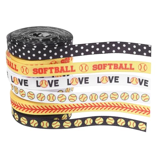 OFFIGAM 6 Rolls Baseball Sport Ribbon Set Baseball Softball Party DIY Newing Basteln Kreative Dekorationen Baseball Druckband OFFIGAM 6 Rolls Baseball Sport Ribbon Set Baseball Softball Party DIY Newing Basteln Kreative Dekorationen Baseball Druckband von OFFIGAM