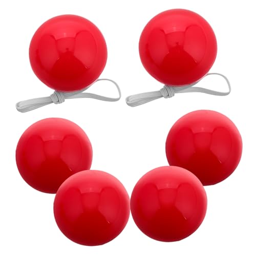 OFFIGAM 6 Stück Leuchtende Rote Clownnasen für Karneval und Halloween Lustige Kostümaccessoires für Partys und Verkleidungen Sicher und Vielseitig Einsetzbar von OFFIGAM