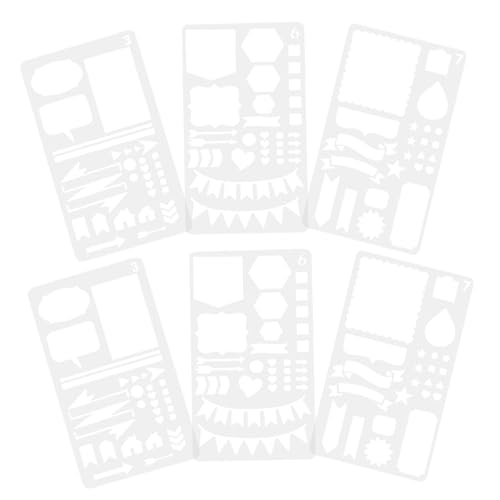 OFFIGAM 6 Stück Malvorlagen Schablonen Pet Kreative Zeichenschablonen für DIY Projekte Wiederverwendbare Vorlagen für Wand und Mehr Einfach zu Reinigen und Vielseitig Einsetzbar Klare OFFIGAM 6 Stück Malvorlagen Schablonen Pet Kreative Zeichenschablonen für DIY Projekte Wiederverwendbare Vorlagen für Wand und Mehr Einfach zu Reinigen und Vielseitig Einsetzbar Klare von OFFIGAM
