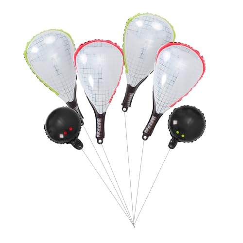 OFFIGAM 6 Stück Sportliche Folienballons für Geburtstagsfeiern Hochzeiten Shower und Graduierungen Rote und Grüne Schlägerballons Roter und Grüner Ball von OFFIGAM