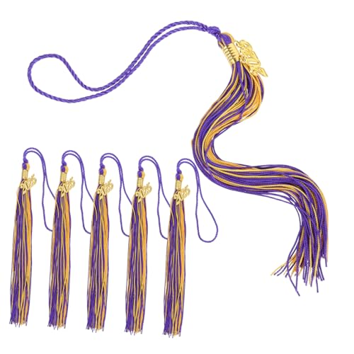 OFFIGAM 6 Stück Teiliges Graduationsquasten für Abschlussfeiern Weiche und Bequeme Kappen Accessoires für College Absolventen und Festlichkeiten von OFFIGAM