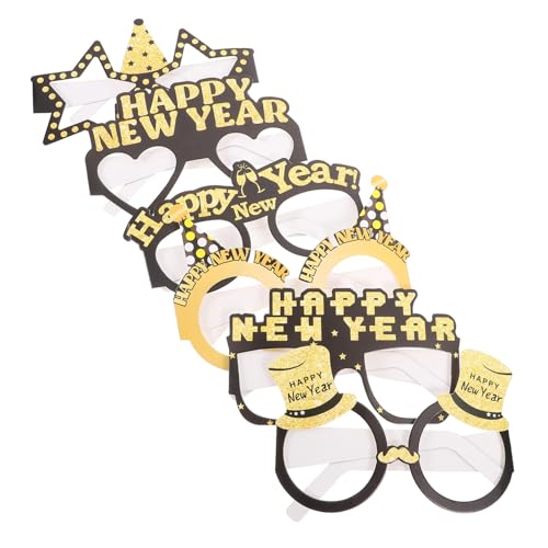 OFFIGAM 6 Stück Teiliges Lustige Papierbrillen für Silvesterparty Leichte Vielseitige Neujahrs Feierbrillen als Partyzubehör für Schule Familie und Firmenveranstaltungen OFFIGAM 6 Stück Teiliges Lustige Papierbrillen für Silvesterparty Leichte Vielseitige Neujahrs Feierbrillen als Partyzubehör für Schule Familie und Firmenveranstaltungen von OFFIGAM