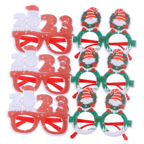 OFFIGAM 6 Stück Weihnachtsfeierbrille Neujahrsfeierbrille Weihnachtsbaum kinderferngläser faschingsbrille schnapsgläser dekorative Gläser für Partys Foto-Requisite für Weihnachten Plastik OFFIGAM 6 Stück Weihnachtsfeierbrille Neujahrsfeierbrille Weihnachtsbaum kinderferngläser faschingsbrille schnapsgläser dekorative Gläser für Partys Foto-Requisite für Weihnachten Plastik von OFFIGAM
