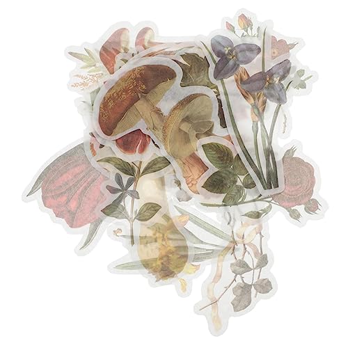 OFFIGAM 60 Stück Pocket-Sticker-Pack Scrapbook-Aufkleber Handkontoaufkleber Planer-Aufkleber Tagebuch-Aufkleber Laptop-Aufkleber DIY Bastelaufkleber Geschenkaufkleber Papier von OFFIGAM