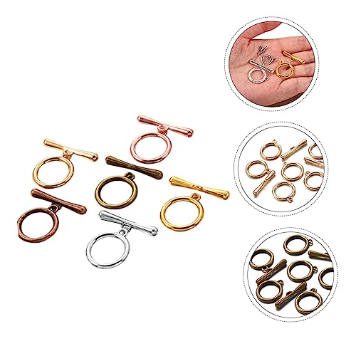 OFFIGAM 60Stücke Vintage Verschlüsse Set für Schmuckherstellung Gemischte Farben für DIY Armbänder und Halsketten Leicht und Vielseitig für Projekte von OFFIGAM