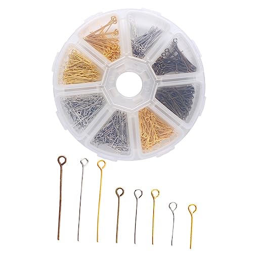 OFFIGAM 650Stücke DIY Augenpins Set Farbige Kopfstifte für Schmuckherstellung für Armbänder und Ohrringe Vielseitig Einsetzbar Hochwertige Bastelmaterialien von OFFIGAM