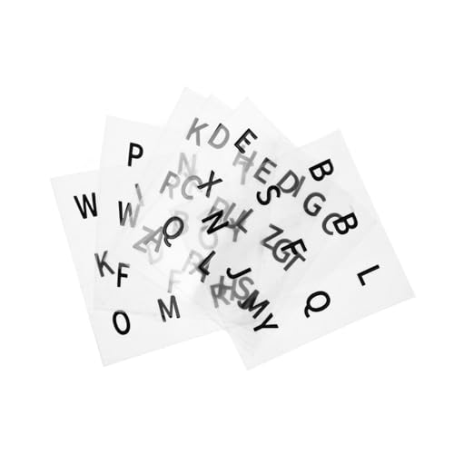 OFFIGAM 6blätter Aufkleber Für Große Buchstabenwürfel Dekorative Sticker Für Blinde Und Sehbehinderte Nutzer Hochlesbare Buchstaben Für Puzzle Cubes Robuste Konstruktion Mit von OFFIGAM