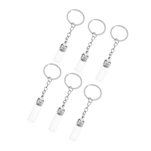 OFFIGAM 6stücke Glas Parfümflaschen Schlüsselanhänger Leere Fläschchen Für Ätherische Öle Tragbare Glasbehälter Praktische Schlüsselanhänger Für Reisen Und Duftöle OFFIGAM 6stücke Glas Parfümflaschen Schlüsselanhänger Leere Fläschchen Für Ätherische Öle Tragbare Glasbehälter Praktische Schlüsselanhänger Für Reisen Und Duftöle von OFFIGAM